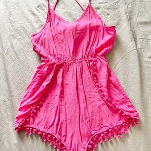 Pink Romper w/ tassel detail